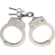 StreetWise Security Products Nickel Plated Steel Handcuffs, Double Locking, SWNPSSH