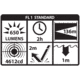 Subcompact Weapon, Black Anodized, 650 Lumens, White LED, Light w/ Green Laser