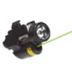 Subcompact Weapon, Black Anodized, 650 Lumens, White LED, Light w/ Green Laser