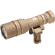 SureFire M340C Mini Scout Light Pro 1 x CR123A LED Compact Weapon Light, 500 Lumens, Swivel, Picatinny, w/ Z68 Click ON/OFF Tailcap, Anodized, Tan, M340C-TN-PRO