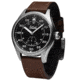 Szanto Heritage Aviator Watches, Black Dial, Brown Strap, Steel, One Size, SZ 2754
