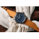 Szanto Heritage Aviator Watches, Blue Dial, Tan Strap, Gun Gray, One Size, SZ 2756