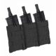 Tac Shield Triple Speed Load Rifle Molle Pouch, Black T3508BK