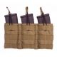 Tac Shield Triple Speed Load Rifle Molle Pouch, Coyote T3508CY