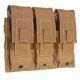 Tac Shield Triple Universal Rifle Molle Pouch, Coyote T3503CY