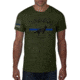 Thin Blue Line Men's T-shirt - Sheepdog - SHEEPDOG-GREEN-XXL