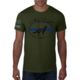 Thin Blue Line Men's T-shirt - Sheepdog, Green - SHEEPDOG-GREEN-XL