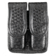 TUFF Products Double Magazine Pouch  Fits Extended Mags Size 2  Black Basketweave, Extended GLOCK Double Stack Magazines 7502-BWH-2E