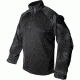 Mens Combat Long Sleeve Nyco 37.5 Active Particle Technology Rip-Stop with CRF Nylon/Cotton Shirt, Kryptek Typhon Black, LARGE