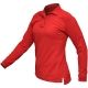 Vertx Women's Coldblack Long Sleeve Polo Shirt, Red, Size Large VTX4030RDP-LARGE