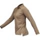Vertx Women's Coldblack Long Sleeve Polo Shirt, Tan, Size Medium VTX4030TNP-MEDIUM