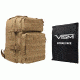 Vism 2974 Series Assault Backpack with Ballistic Soft Panel-Rectangle Cut 11in X14in, Tan BSCBAT2974-A