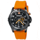 Wenger Mens Squadron Chrono Swiss Watch w/ Black & Orange Dial/Silicone Strap set and special edition Ranger grip swiss army Knife & laptop case 60758