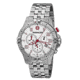Wenger Mens Squadron Chrono Swiss Watch w/ white dial, bracelet 77059