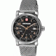 Wenger Urban Classic Black Sunray Textured Dial, Stainless Steel Mesh Bracelet 1041.106