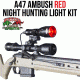 Wicked Hunting Lights A47 Night Hunting Light Kit, Red, W2000