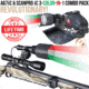 Wicked Hunting Lights A67iC and ScanPro iC 3-Color-In-1 Night Hunting Light and Headlamp Combo Kit, Green/Red/White, W2053