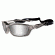 Wiley X Brick Sunglasses - Silver Flash Lens/ Crystal Metallic Frame 855