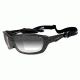 Wiley X Brick Sunglasses - LA Grey Light Adjusting Lens/ Metallic Black Frame 856