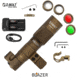 Z-Bolt Blazer LEP Weapon Light - 18350 - Cable Port &amp; Arms Mount, Black, LEP-18350-PORT-BLK-PHCF-17S