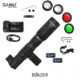 Z-Bolt Blazer LEP Weapon Light - Dual Fuel - Cable Port Switch, Black, LEP-18650-PORT-BLK-PHCF
