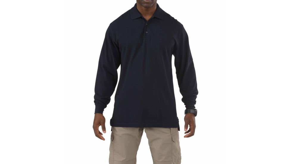 5.11 Tactical Professional Long Sleeve Polo - Men's, 3XL, Regular, Dark Navy, 42056-724-3XL