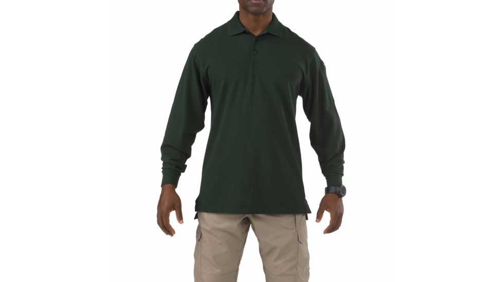5.11 Tactical Professional Long Sleeve Polo - Men's, 3XL, Regular, LE Green, 42056-860-3XL