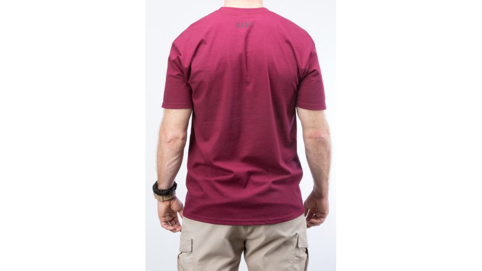 5.11 Tactical Abr 2.0 T-shirt, Burgundy - 41006CZ558XL