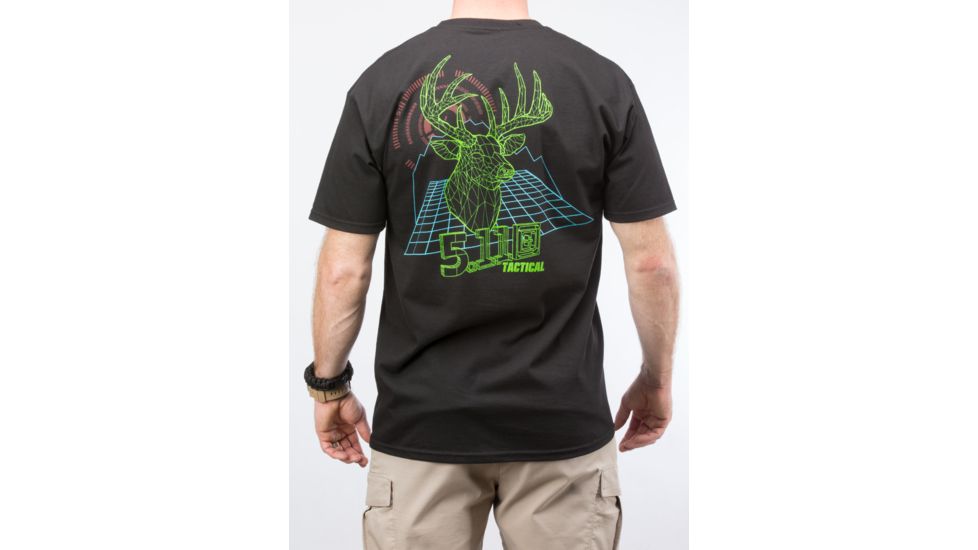 5.11 Tactical Digital Buck T-shirt, Black - 41006CW019XXL