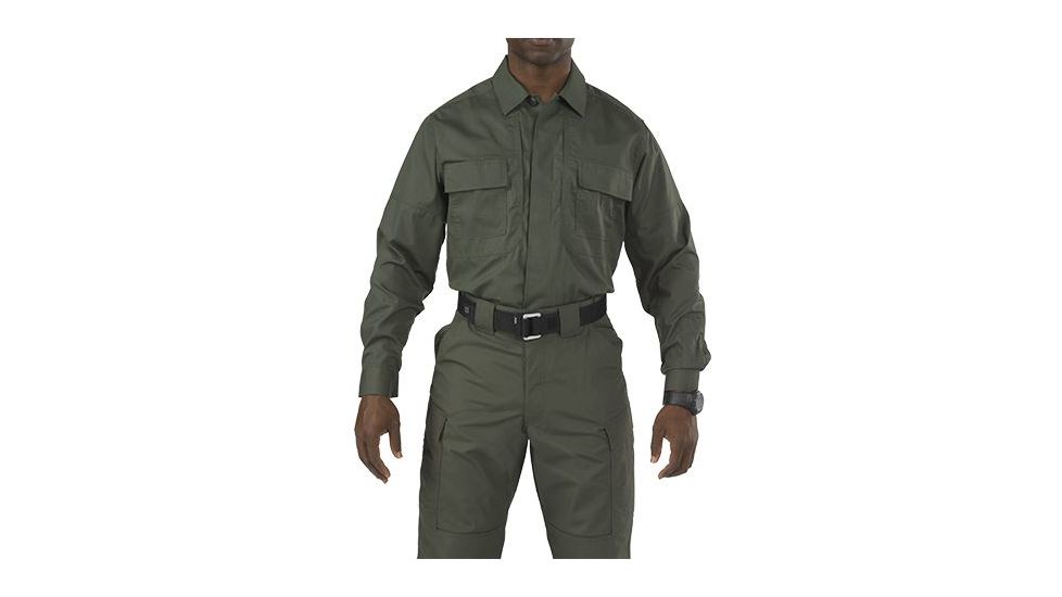 5.11 Tactical Taclite TDU Long Sleeve Shirt, Tall - Men's, TDU Green, XL, 72054T-190-XL