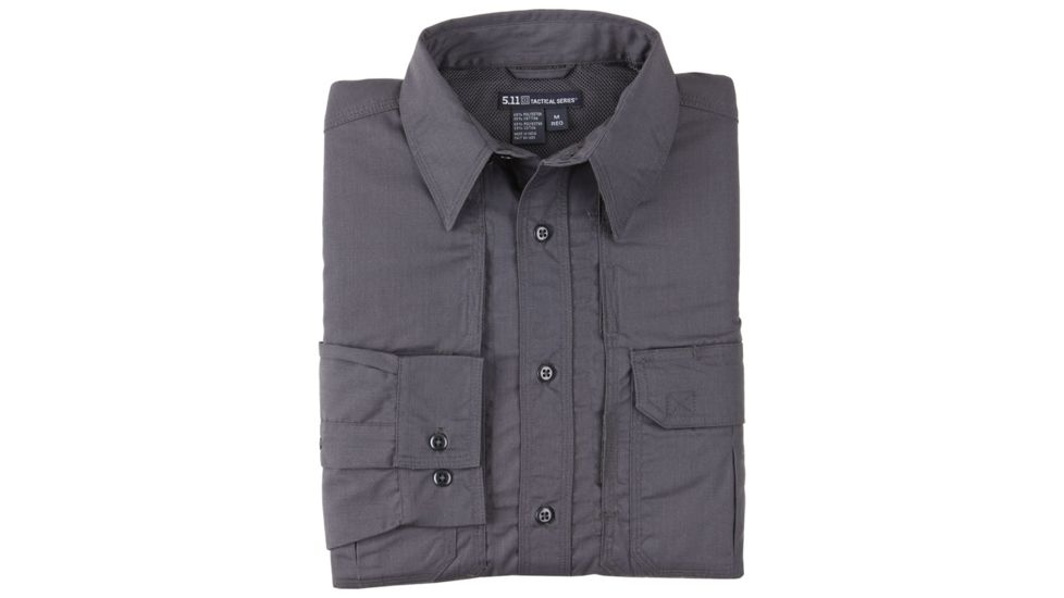 5.11 Tactical Taclite Pro L/S Shirt - Mens, Charcoal, S, 72175ABR-018-S