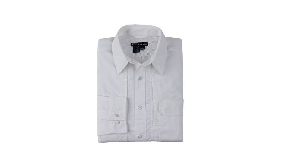 5.11 Tactical Taclite Pro L/S Shirt - Mens, White, 3XL, 72175ABR-010-3XL