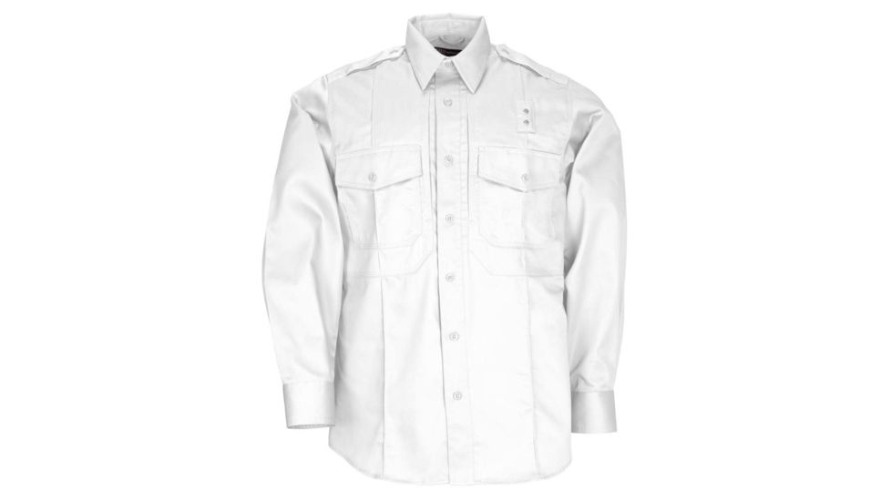 5.11 Tactical PDU Long Sleeve Twill Class B Shirt - Men's, White, 6XLT, 72345-010-6XL-T