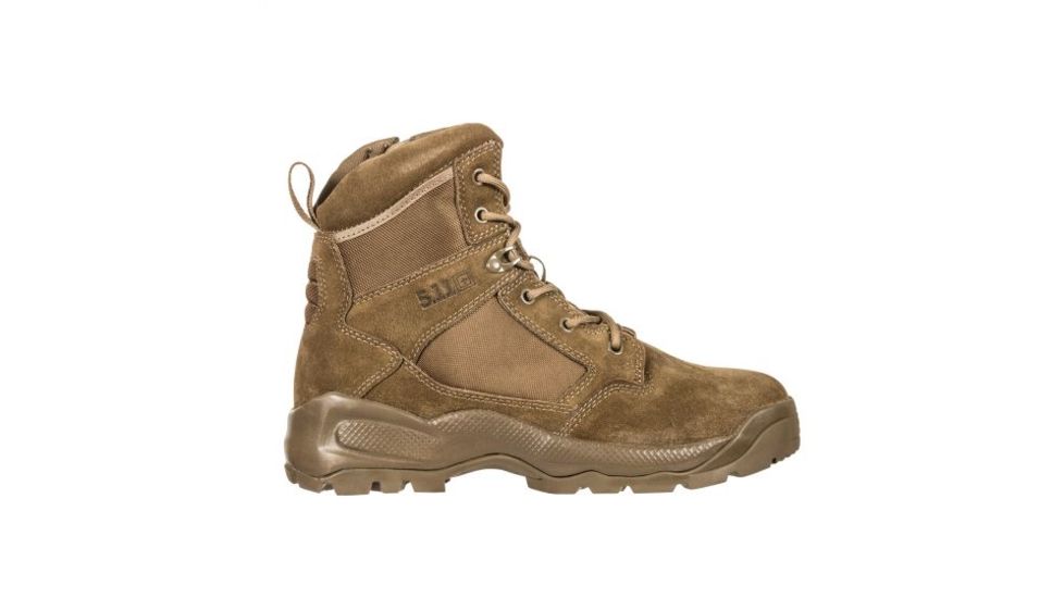 5.11 Tactical A.T.A.C. 2.0 6in Side Zip Desert Boot - Mens, Wide, Dark Coyote, 10.5 12395-106-10.5-W