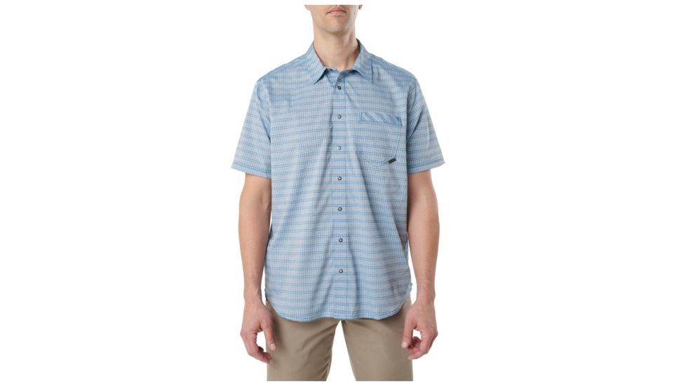 5.11 Tactical Intrepid Short-sleeve Shirt, Lake, XL, 71369-778-XL