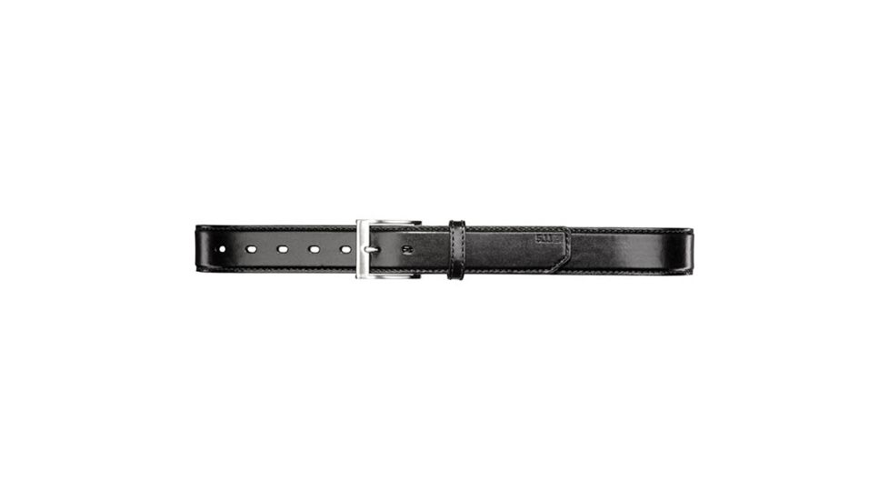5.11 Tactical 1.5in Leather Casual Belt, Plain - Men's, Black, M, 59501-019-M
