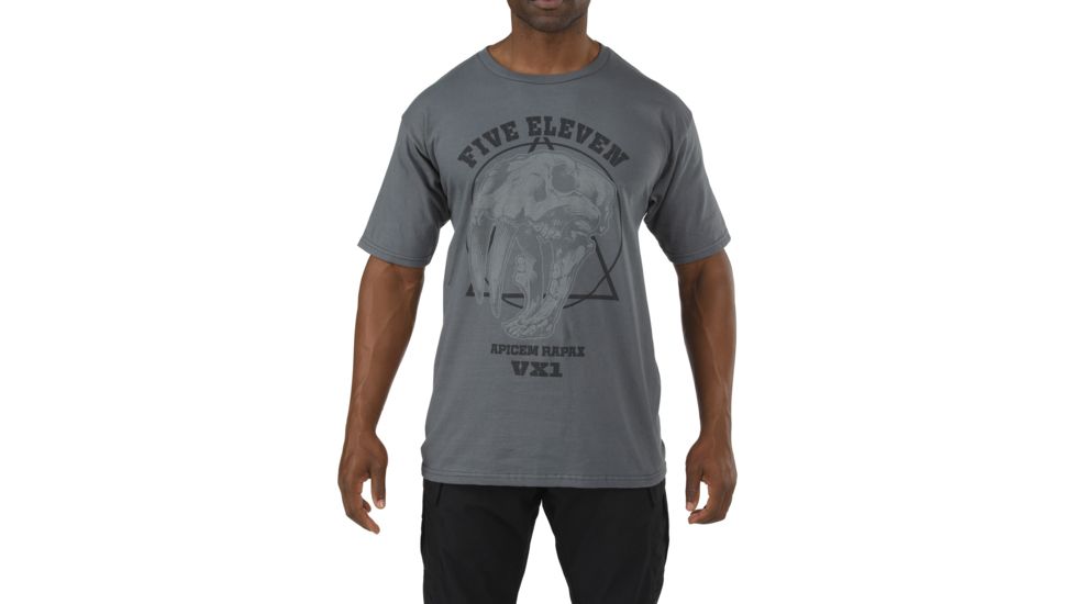 5.11 Tactical Logo T S/S Apex Predator, CHARCOAL, M 41006DI018M