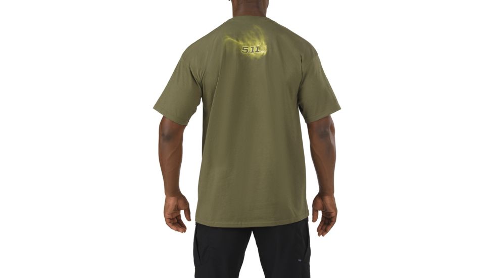 5.11 Tactical Logo T S/S Smoke 'Em, OD GREEN, L 41006DG182L