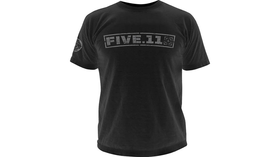 5.11 Tactical Logo TShirt Short Sleeve Pulling Rank, Black, M 41006BU-019-M