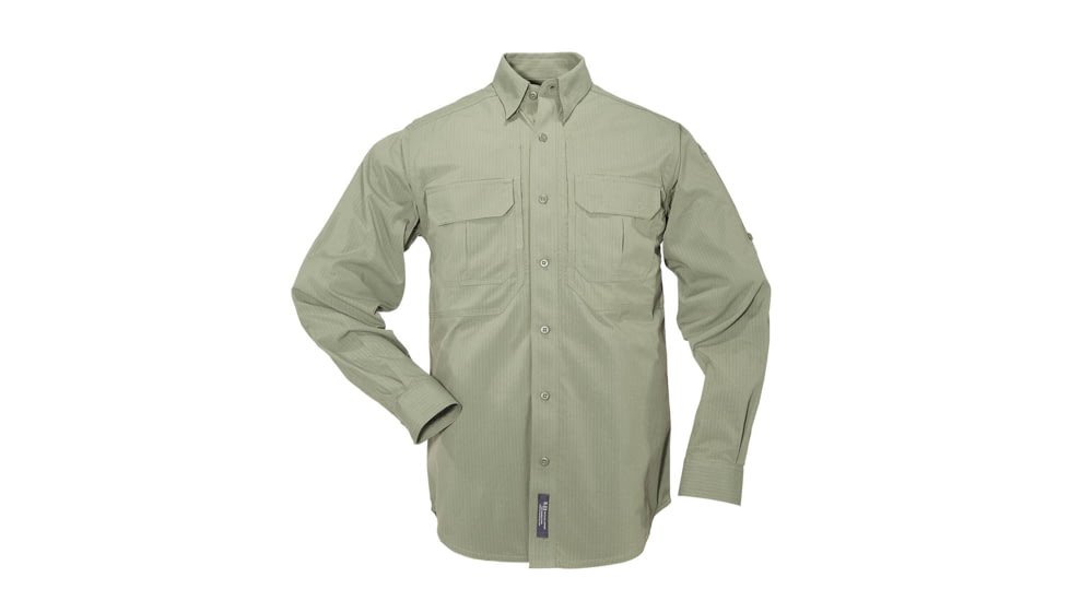 5.11 Tactical Nylon Tactical Long Sleeve Shirt - OD Green - L 72158-182-L
