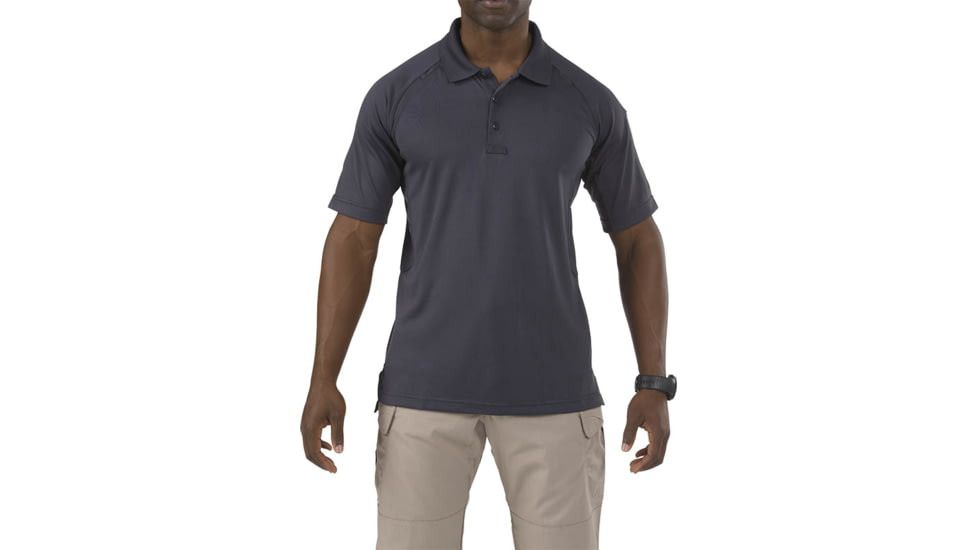 5.11 Tactical Performance Short Sleeve Polo - Mens, Extra Large, Charcoal, 71049T-018-L