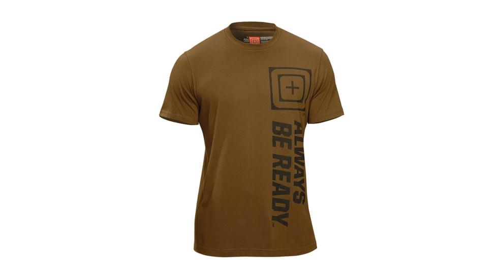 5.11 Tactical Recon ABR Logo T Shirt - Battle Brown - L 41186A-116-L