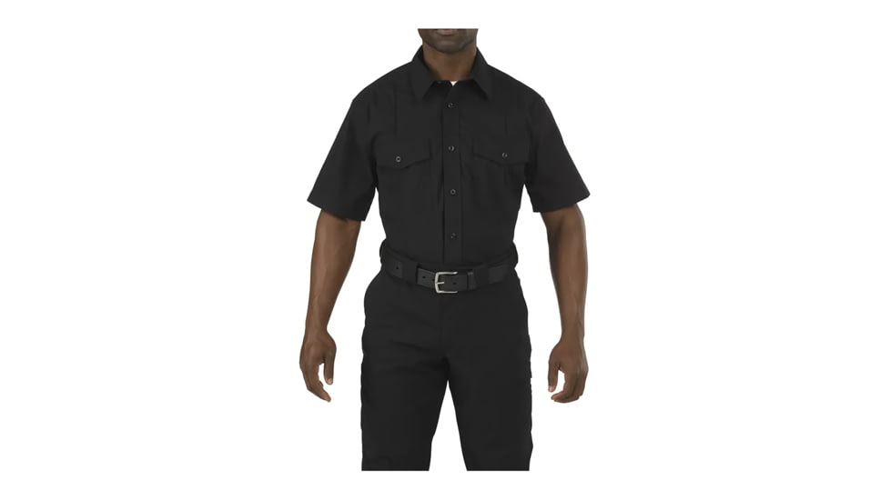 5.11 Tactical Stryke PDU Men Short Sleeve Shirt, A Class, 2XL, Regular, Black, 71037ABR-019-2XL-R