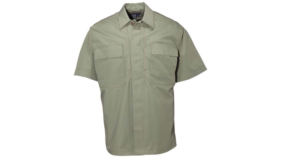 5.11 Tactical Taclite TDU Short Sleeve Shirt - Men's, TDU Green, M, 71339-190-M