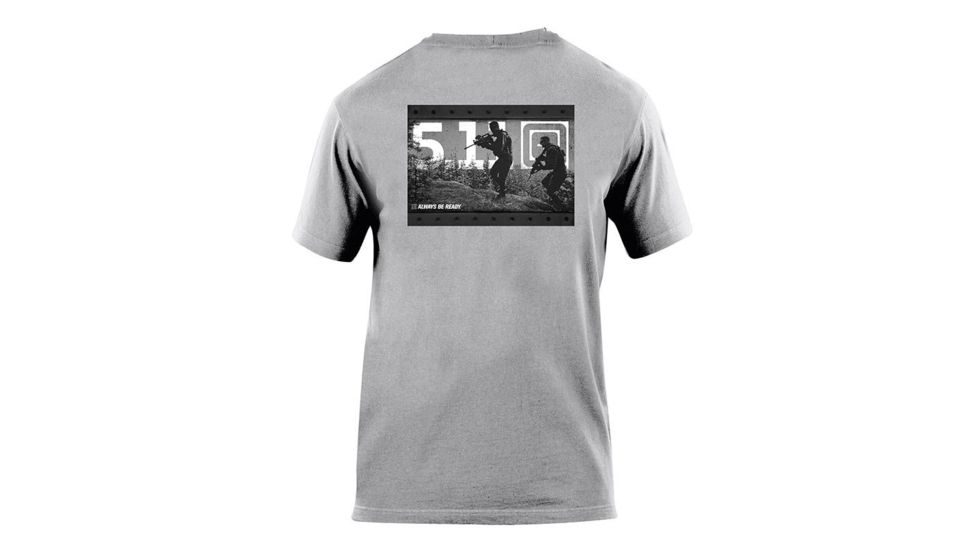 5.11 Tactical Trusted Logo T Shirt - Heather Grey - L 41006AF-016-L