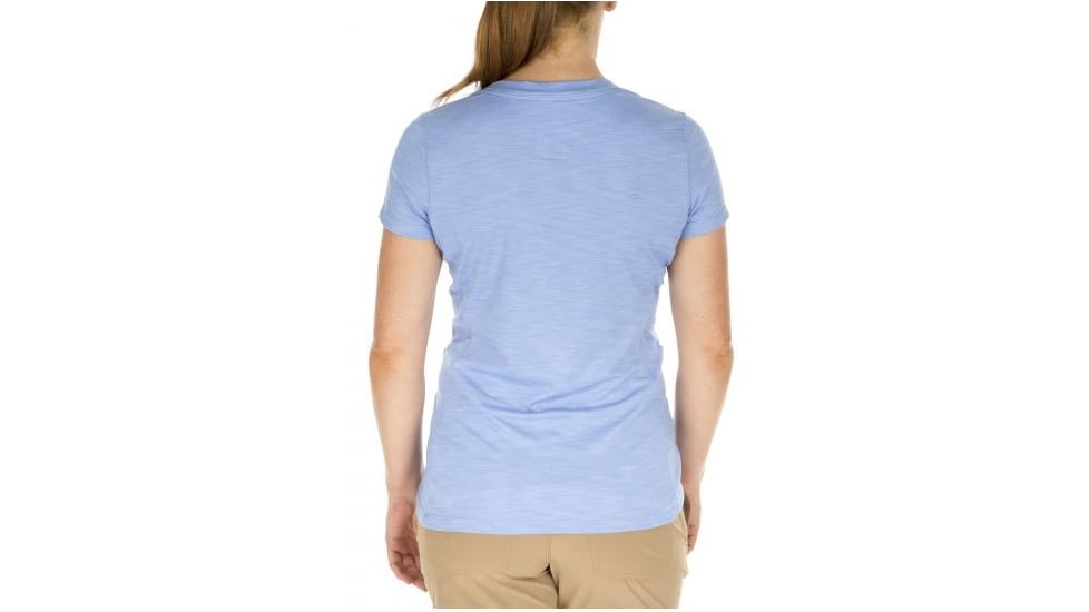5.11 Tactical Womens Zig Zag V-Neck Shirt, Skyway, XS 61306-751-XS