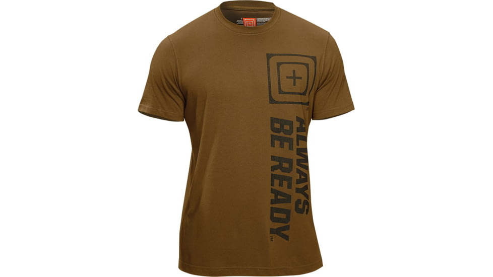 5.11 Tactical Recon ABR Logo T Shirt - Battle Brown - 2XL 41186A-116-2XL