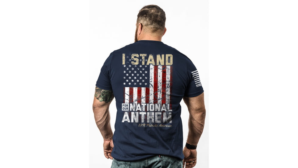 Nine Line MENS I STAND T-SHIRT - MIDNIGHT NAVY - SMALL EFC57AED, NLASTANDV2TSMIDNIGHTNAVYS