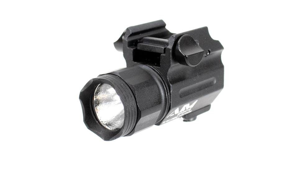 AIM Sports Inc Sub-Compact 1W 500 Lumen Pistol Flashlight, Black, FQ500SC