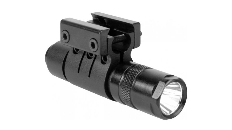 AimSports Flashlight 90 Lumens w/ Mount/Pressure Switch, Black FM90S